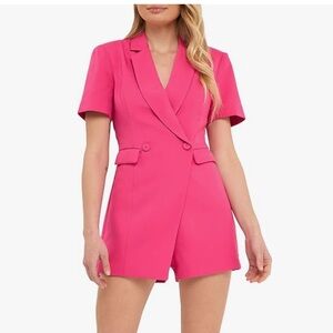 Endless Rose pink blazer romper